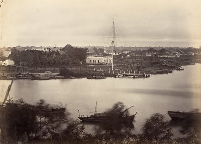 Saigon 1866. 1. számú lap látképe. alkotó: Emile Gsell