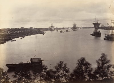 Saigon 1866. 3. számú lap látképe. alkotó: Emile Gsell