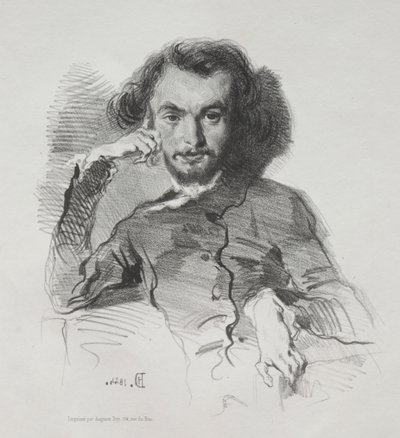 Charles-Pierre Baudelaire, 1844. alkotó: Emile Isidore Deroy