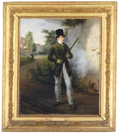 Gabriel Delessert in shooting attire alkotó: Emile Jean Horace Vernet