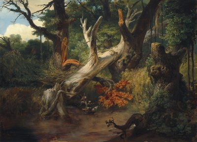 Vadászat a Pontine-mocsarakban, 1833. alkotó: Emile Jean Horace Vernet