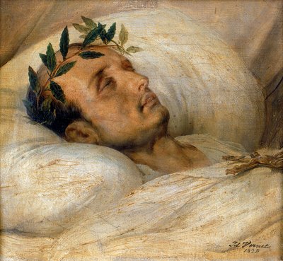 Napóleon a halálos ágyán, 1821. május. alkotó: Emile Jean Horace Vernet