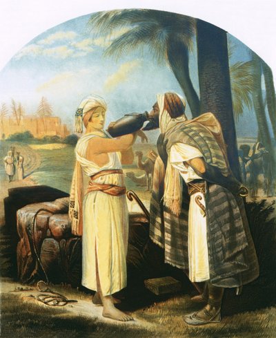 Rebeka italt ad a szolgának alkotó: Emile Jean Horace Vernet