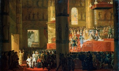 Mária Fedorovna császárné koronázása 1797. április 5-én, XIX. alkotó: Emile Jean Horace Vernet
