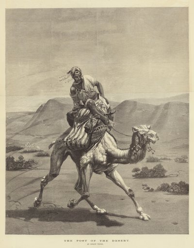 A sivatag posztja alkotó: Emile Jean Horace Vernet