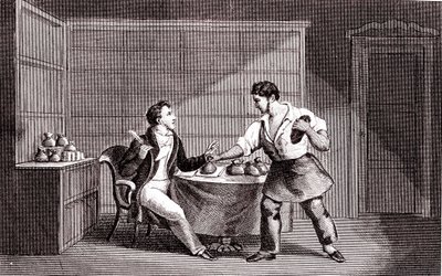 A suszter és a pénzügyes, Fable de La Fontaine alkotó: Emile Joseph Alexandre Gouget