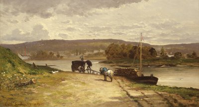 Folyói táj, 1837 alkotó: Emile Lambinet