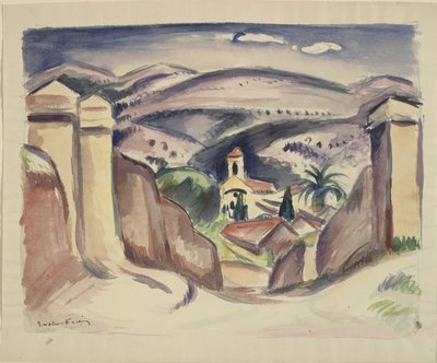 Cassis bejárata, más néven Cassis templomtorony alkotó: Emile Othon Friesz