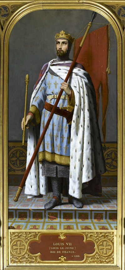 VII. Lajos francia király 1120-1180, 1842. alkotó: Emile Signol