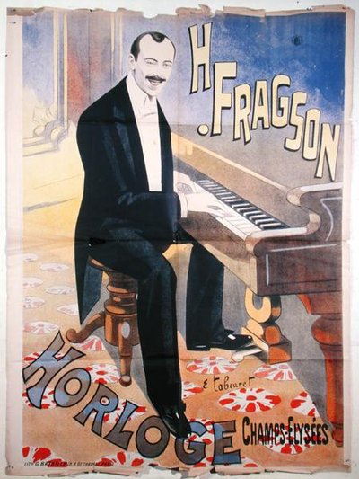 Harry Fragsont (1869-1913) reklámozó plakát a l