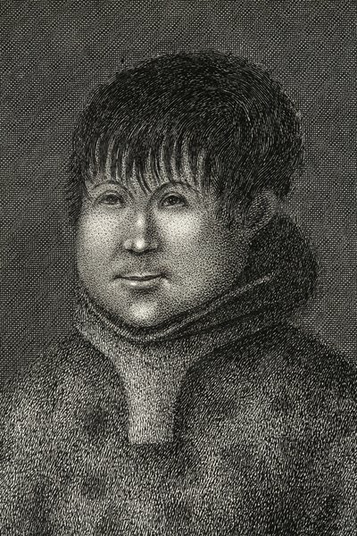 John Sakeouse, a grönlandi Jacob Soundból származó John Sakeouse, az első ismert eszkimó, aki ebben az országban tartózkodott, 1816. alkotó: Emilia Anderson