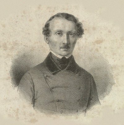 Hans Christian Lumbye zeneszerző portréja 1810-1874, 1846. alkotó: Emilius Ditlev Baerentzen