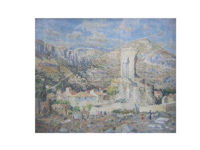 Római emlékmű, La Turbie (olaj, vászon) alkotó: Emily Beatrice Bland