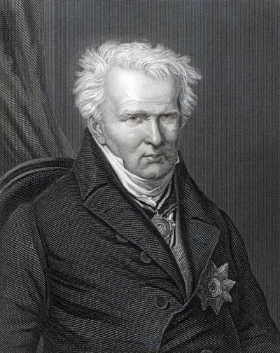 Alexander von Humboldt, metszett C. Cook alkotó: Emma Gaggiotti Richards