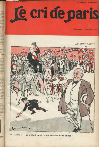 A „Le Cri de Paris” borítója alkotó: Emmanuel Barcet