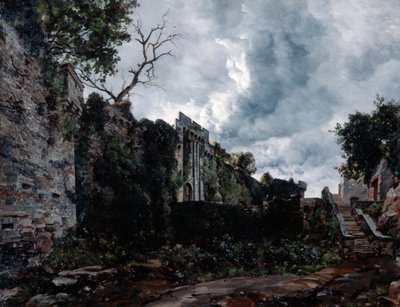 A Chateau de Clisson főkapuja, 1884 alkotó: Emmanuel Lansyer