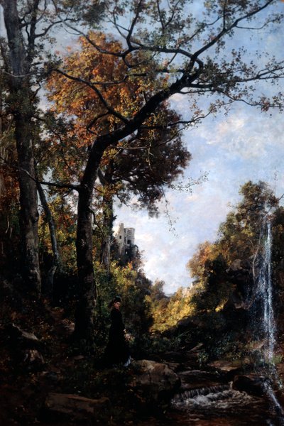 Az őszi séta, 1869. alkotó: Emmanuel Lansyer