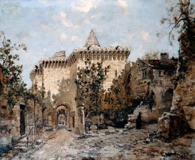 Cordelières ajtaja és a kastély, 1891 alkotó: Emmanuel Lansyer