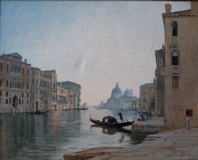 Velence, a Canal Grande, 1892. szeptember (olaj, vászon) alkotó: Emmanuel Lansyer
