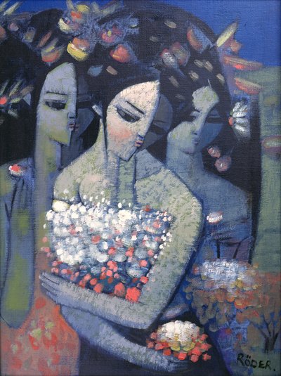 Virágcsokor (olaj, vászon) alkotó: Endre Roder