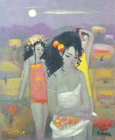 Virággyűjtés alkotó: Endre Roder