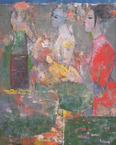 A kertben (olaj, vászon) alkotó: Endre Roder