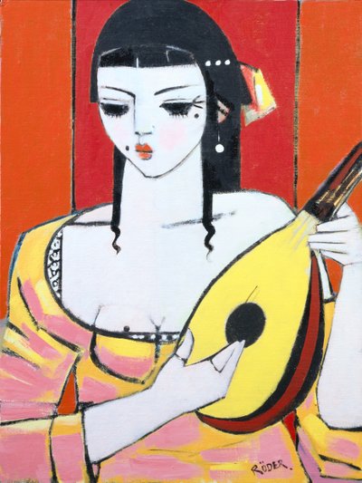 Mandolin, 2008 (olaj, vászon tábla) alkotó: Endre Roder