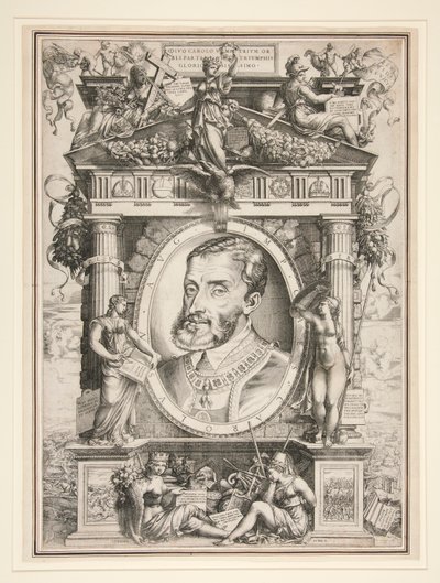V. Károly portréja alkotó: Enea Vico