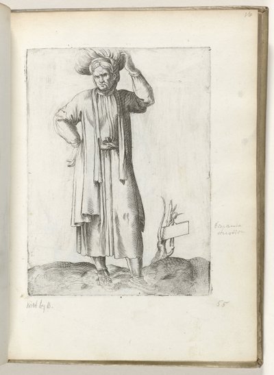 spanyol földbirtokos kb. 1550 Korunk különböző nemzeteinek attitűdjei (sorozat címe) alkotó: Enea Vico