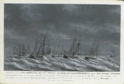 A Batávi Flotta Veere mellett, 1800 alkotó: Engel Hoogerheyden