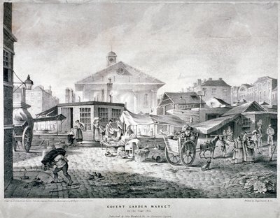 Covent Garden Market, Westminster, London, 1815 alkotó: Engelmann and Company