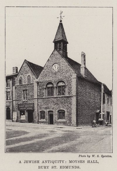 Zsidó ókor, Moyses Hall, Bury St Edmunds alkotó: English Photographer