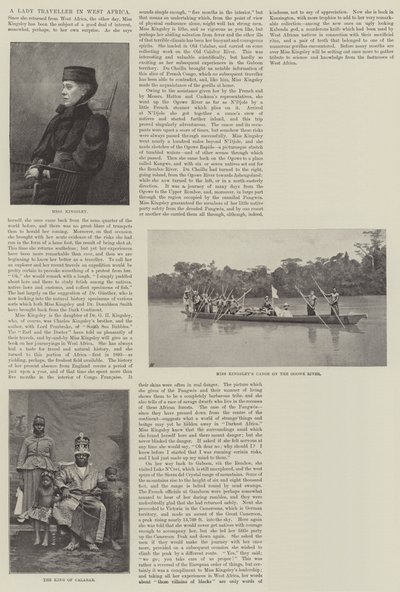 Utazó hölgy Nyugat-Afrikában alkotó: English Photographer