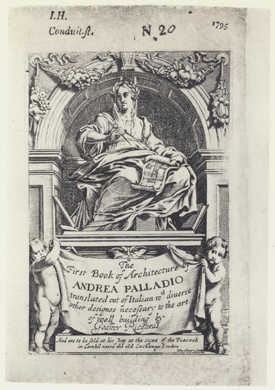 A Palladio, The First Book of Architecture, Tr G Richards 1668 (f/w fotó) alkotó: English Photographer