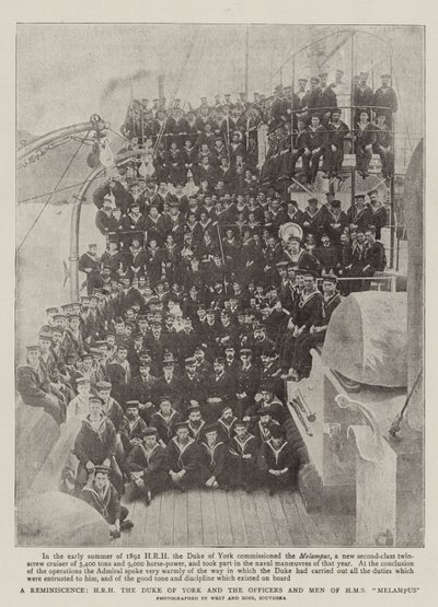 Emlékezés, HRH York hercege és a HMS Melampus tisztjei és emberei alkotó: English Photographer