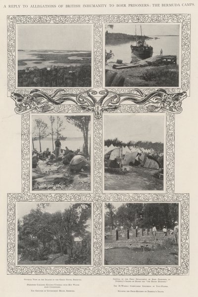 Válasz a brit embertelenség vádjára a búr foglyokat, a bermudai táborokat alkotó: English Photographer