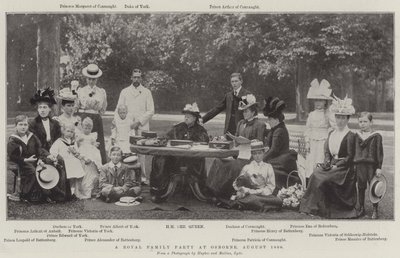 Királyi család buli Osborne-ban, 1898. augusztus alkotó: English Photographer