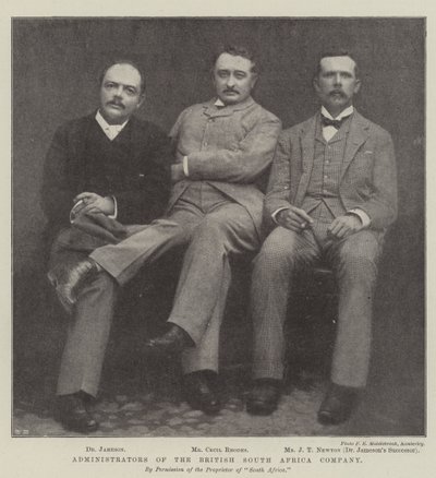 A British South Africa Company adminisztrátorai alkotó: English Photographer