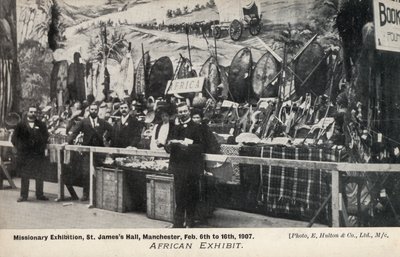 Afrikai kiállítás, Missziós kiállítás, St James’s Hall, Manchester, 1907. február 6. és 16. között (f/w fotó) alkotó: English Photographer