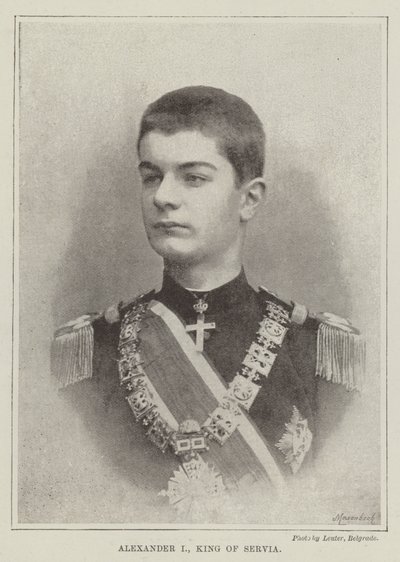 I. Sándor szerb király alkotó: English Photographer