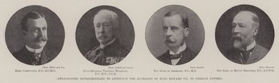 A rendkívüli nagykövetek bejelentik VII. Edward király külföldi hatalmakhoz való csatlakozását alkotó: English Photographer