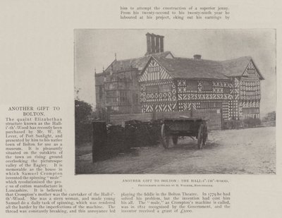 Újabb ajándék Boltonnak, a Hall-i-th-Wood alkotó: English Photographer