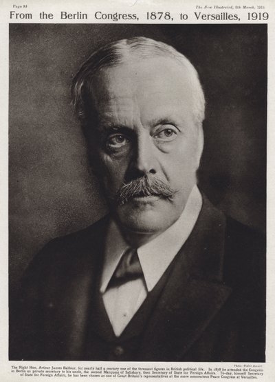 Arthur Balfour, brit konzervatív politikus és miniszterelnök (f/w fotó) alkotó: English Photographer