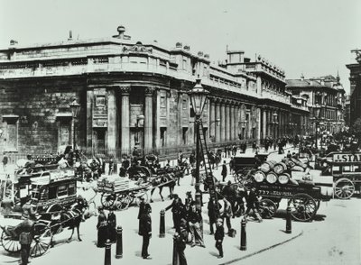 Bank of England, Threadneedle Street, City of London, 1890 alkotó: English Photographer