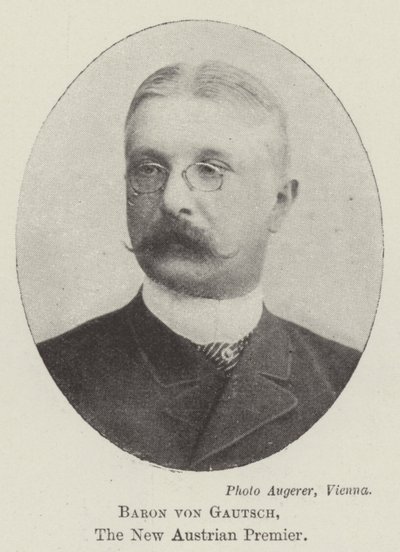 Báró von Gautsch, az új osztrák miniszterelnök alkotó: English Photographer