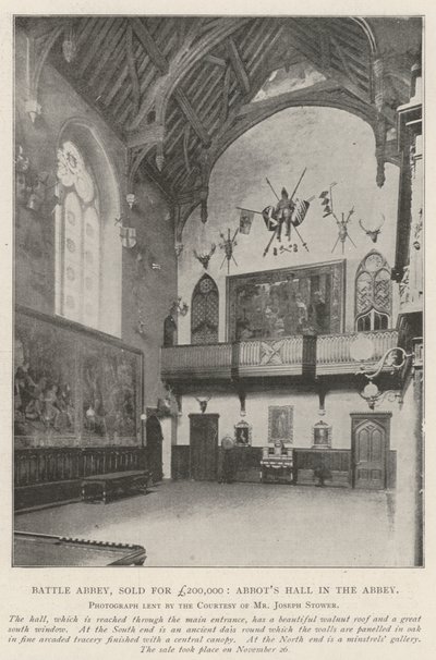 Battle Abbey, 200 000 fontért eladva, Abbots Hall in the Abbey alkotó: English Photographer
