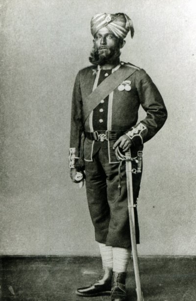 Bengáli gyalogos, 1900 körül (f/w fotó) alkotó: English Photographer
