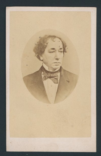 Benjamin Disraeli, névjegykártya alkotó: English Photographer