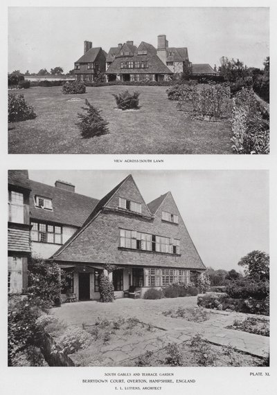 Berrydown Court, Overton, Hampshire, Anglia (f/w fotó) alkotó: English Photographer