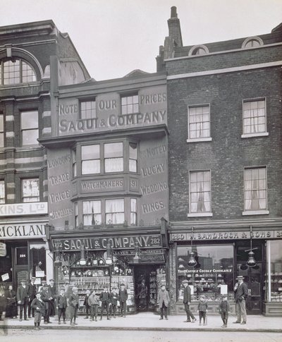 Bishopsgate, Alfred und John Bool (1850-1900) és Henry Dixon (1820-92) történelmi londoni épületeiből alkotó: English Photographer